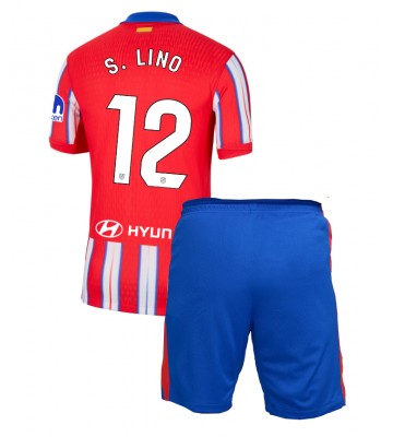 Atletico Madrid Samuel Lino #12 Hemmakläder Barn 2024-25 Kortärmad (+ Korta byxor)